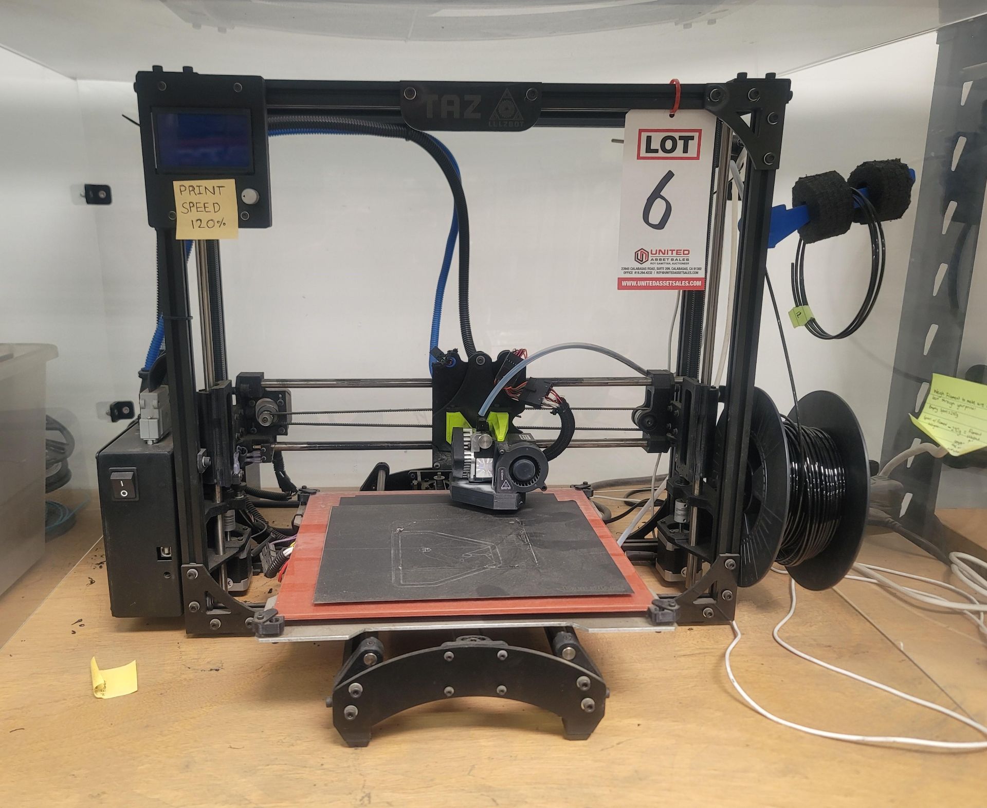 LULZBOT TAZ INDUSTRIAL 3D PRINTER, MODEL KT-PR0017NA-9520