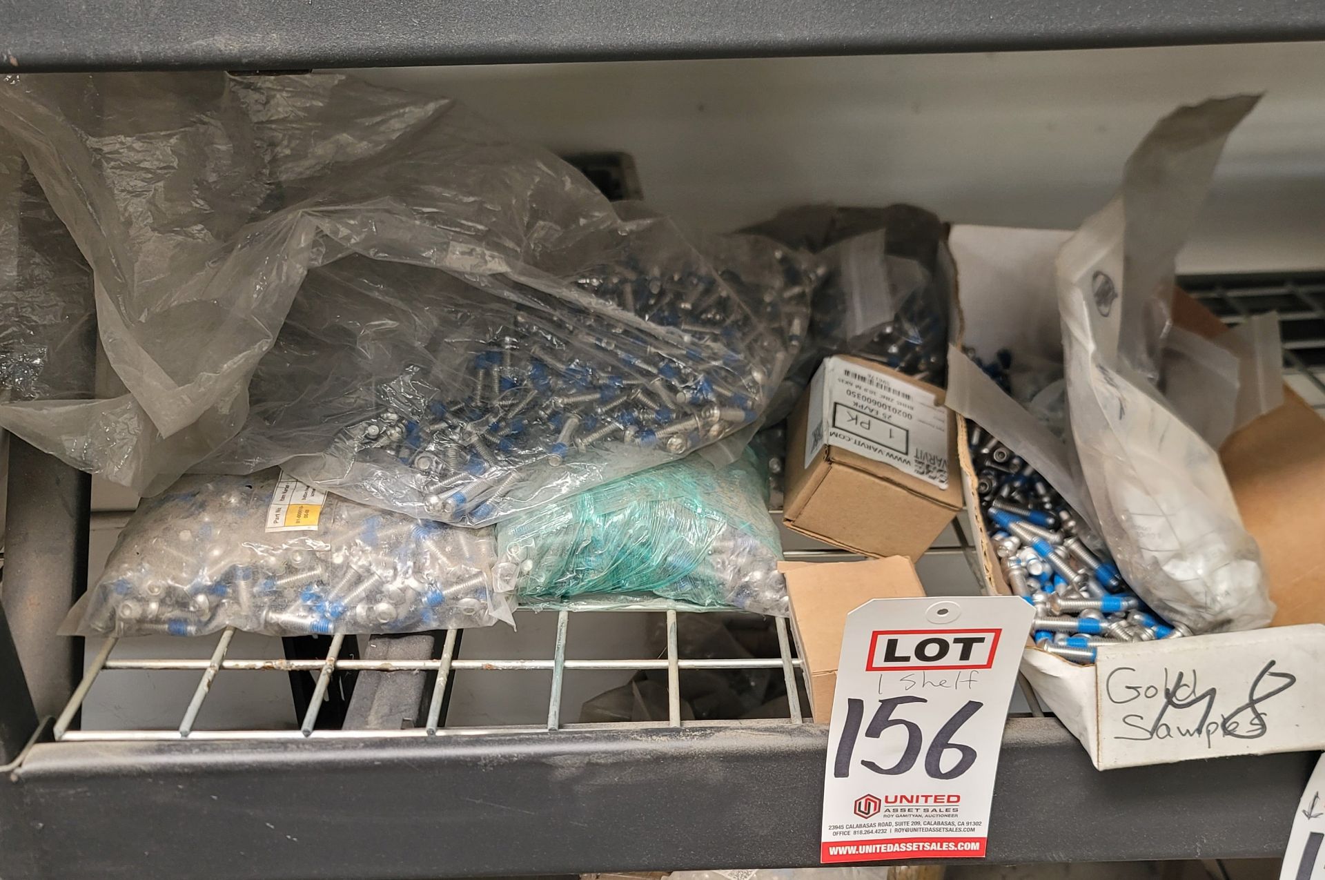 LOT - CONTENTS OF (1) SHELF, TO INCLUDE: MISC. FASTENERS, SCREWS, BOLTS