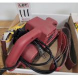 LOT - CHICAGO ELECTRIC 3" X 21" BELT SANDER, BELTS