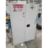 EAGLE FLAMMABLE LIQUID STORAGE CABINET, MODEL 1947XWHTE, 45-GAL CAPACITY, CONTENTS NOT INCLUDED