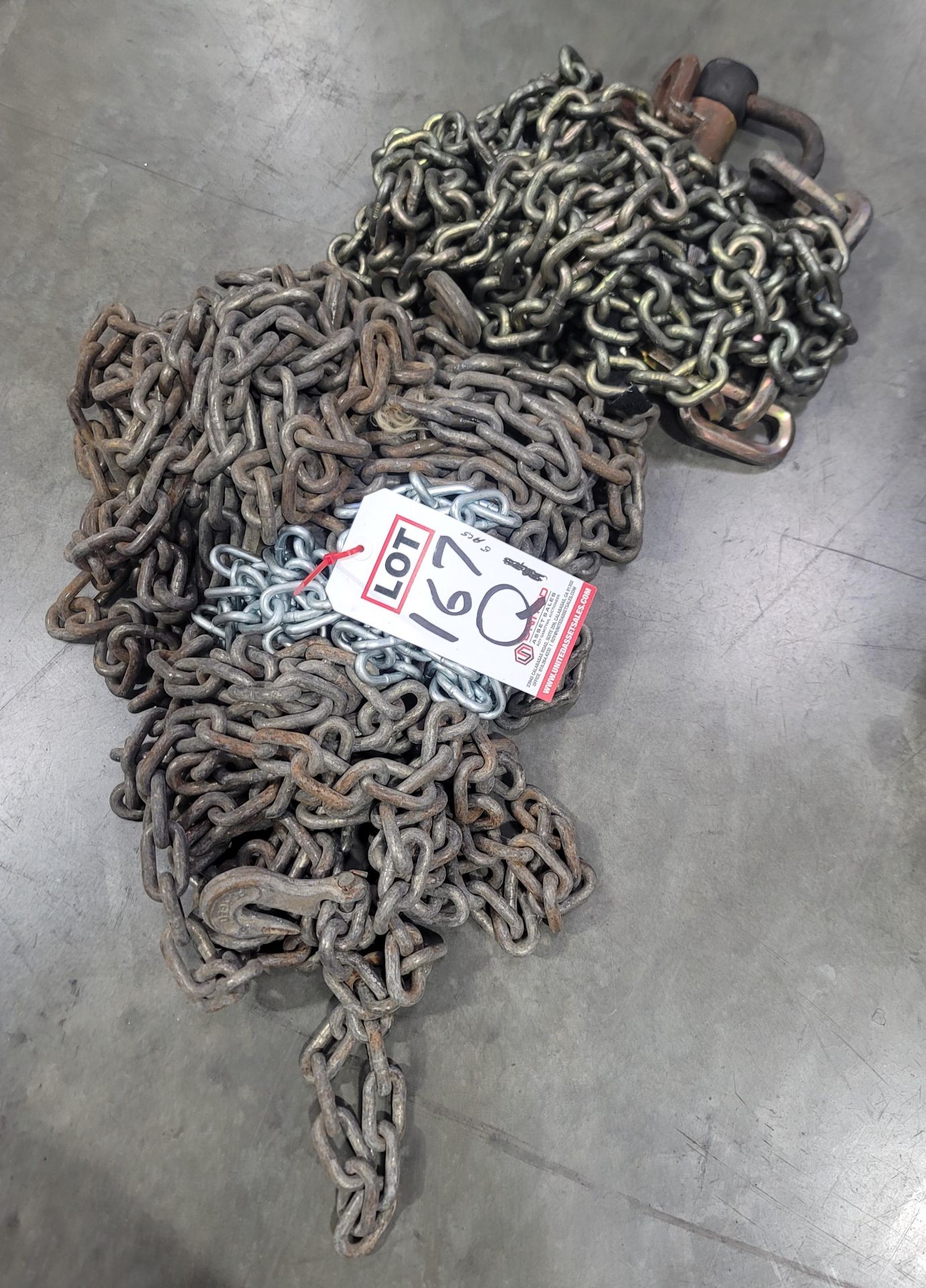 LOT - (5) LIFTING CHAINS