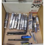 LOT - DRILL REAMERS, VARIOUS SIZES, CARBIDE TOOLS, ETC.
