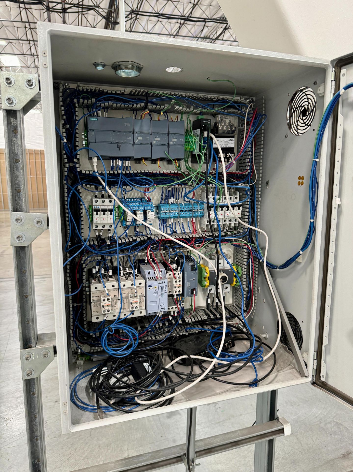 CURING OVEN, 38' X 6' CONTAINER, 350 DEGREES MAX, SIEMENS SIMATIC HMI TOUCH CONTROL, LOADING CART - Image 16 of 20