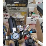 LOT - PNEUMATIC REGULATORS, AIR LINE OIL SEPARATOR