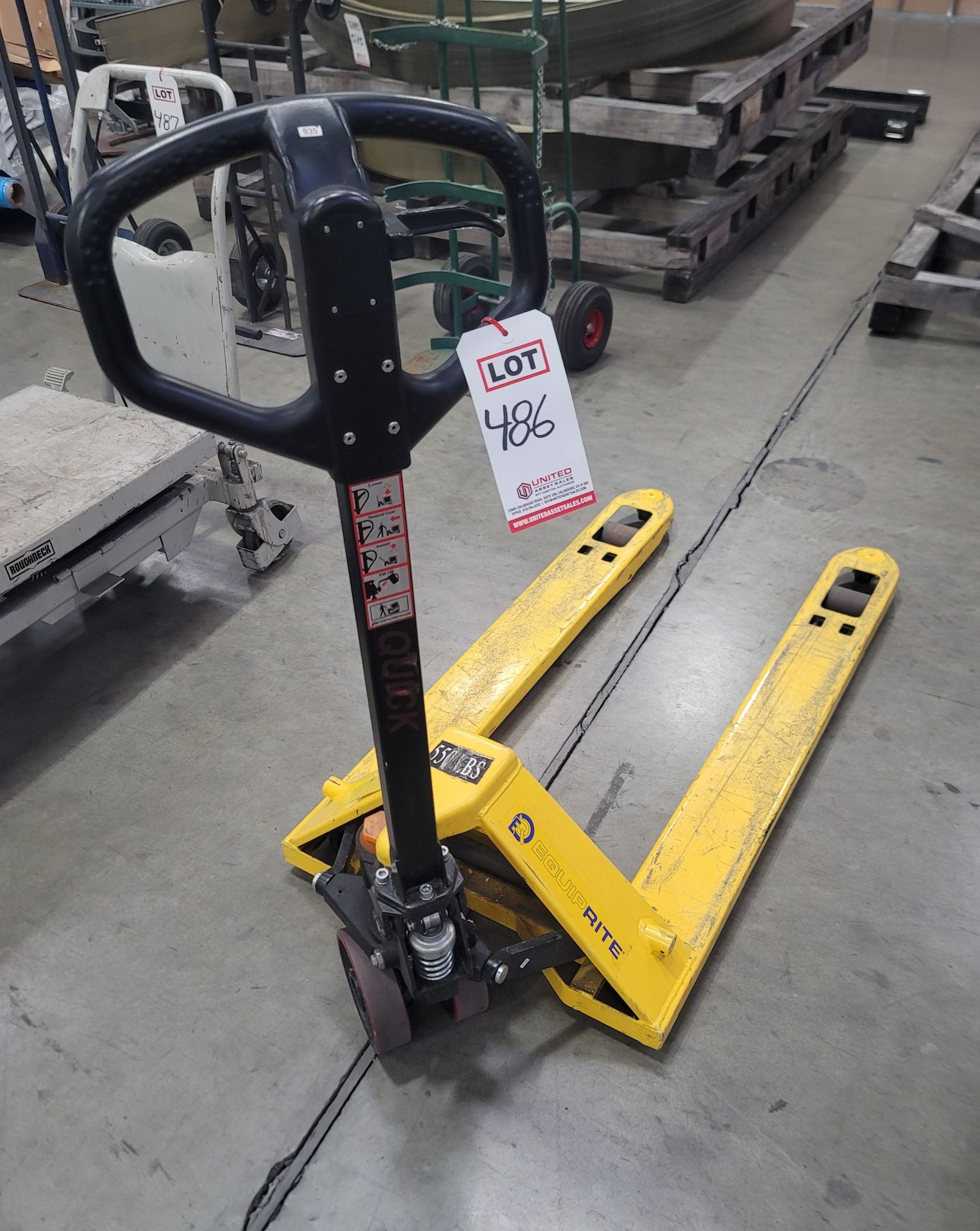 EQUIPRITE PALLET JACK, 5,500 LB CAPACITY