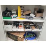 LOT - CONTENTS ONLY OF (3) SHELVES, TO INCLUDE: COPLEY CONTROLS JUNUS SERVO DRIVE, ELECTRONIC
