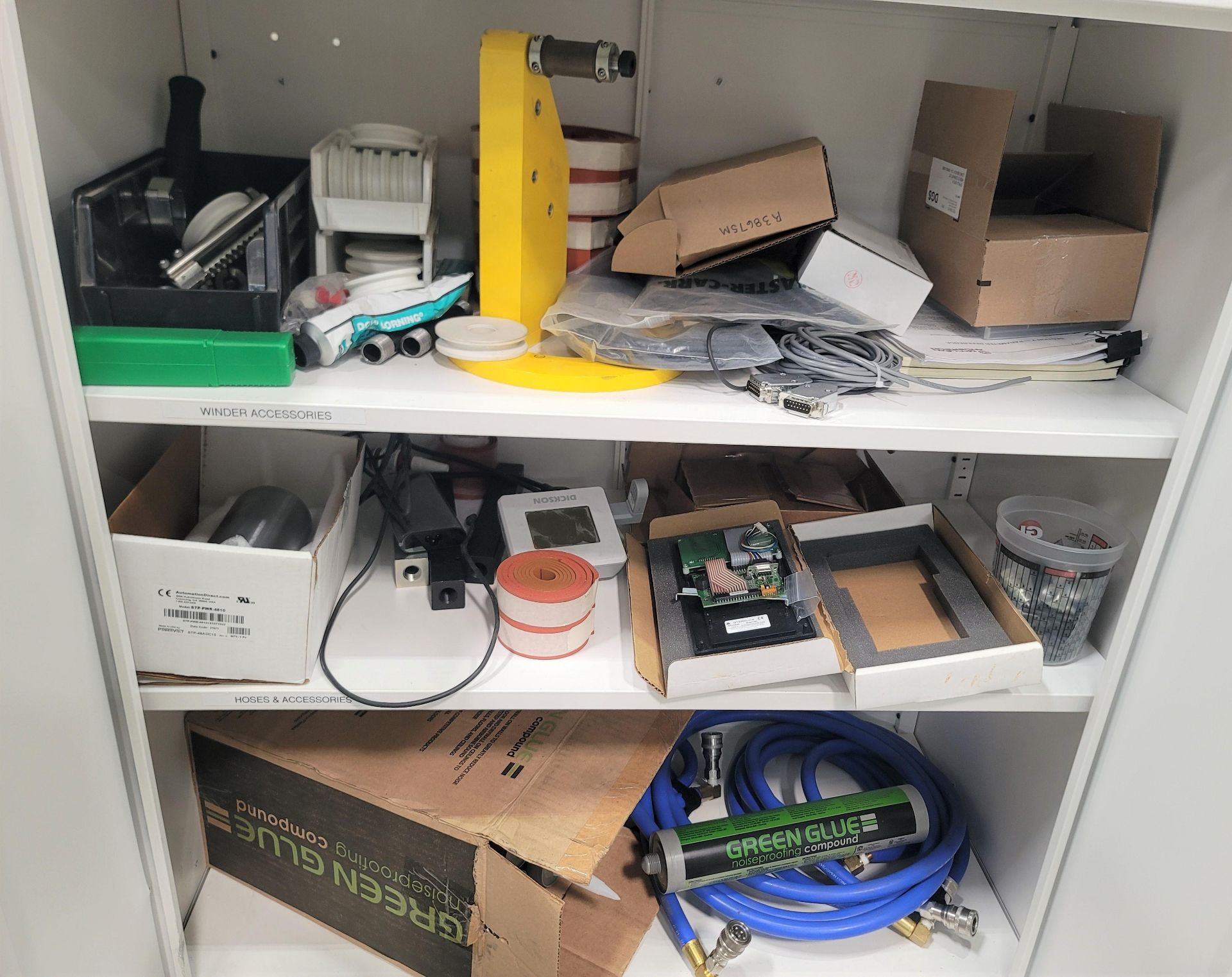 LOT - CONTENTS ONLY OF (3) SHELVES, TO INCLUDE: COPLEY CONTROLS JUNUS SERVO DRIVE, ELECTRONIC