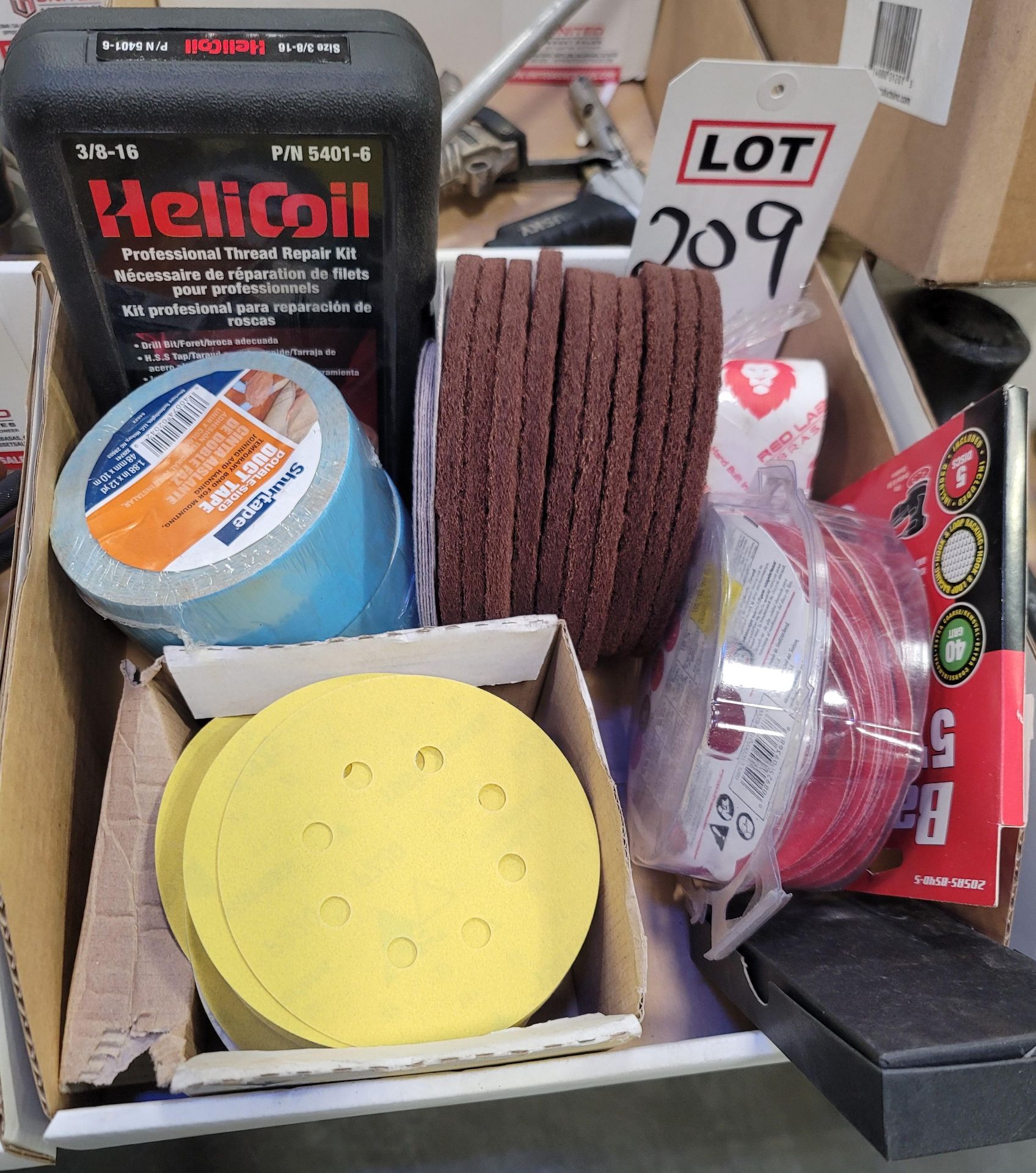 LOT - (2) THREAD REPAIR KITS, ASSORTED ABRASIVES