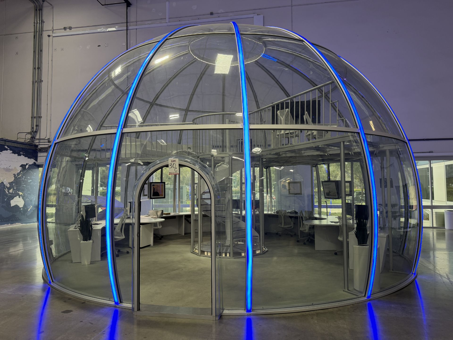 PLASTIC OFFICE DOME, CONTENTS ARE NOT INCLUDED