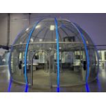 PLASTIC OFFICE DOME, CONTENTS ARE NOT INCLUDED
