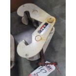 JET 3-TON BEAM CLAMP, MODEL JBC-3, FLANGE WIDTH: 3.94"-9.84"