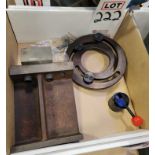 LOT - 6" HAW BORING RING, MANUAL COLLET CLOSER, STEEL FIXTURE