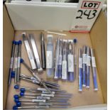 LOT - DRILL REAMERS, VARIOUS SIZES, DAGGER DRILLS