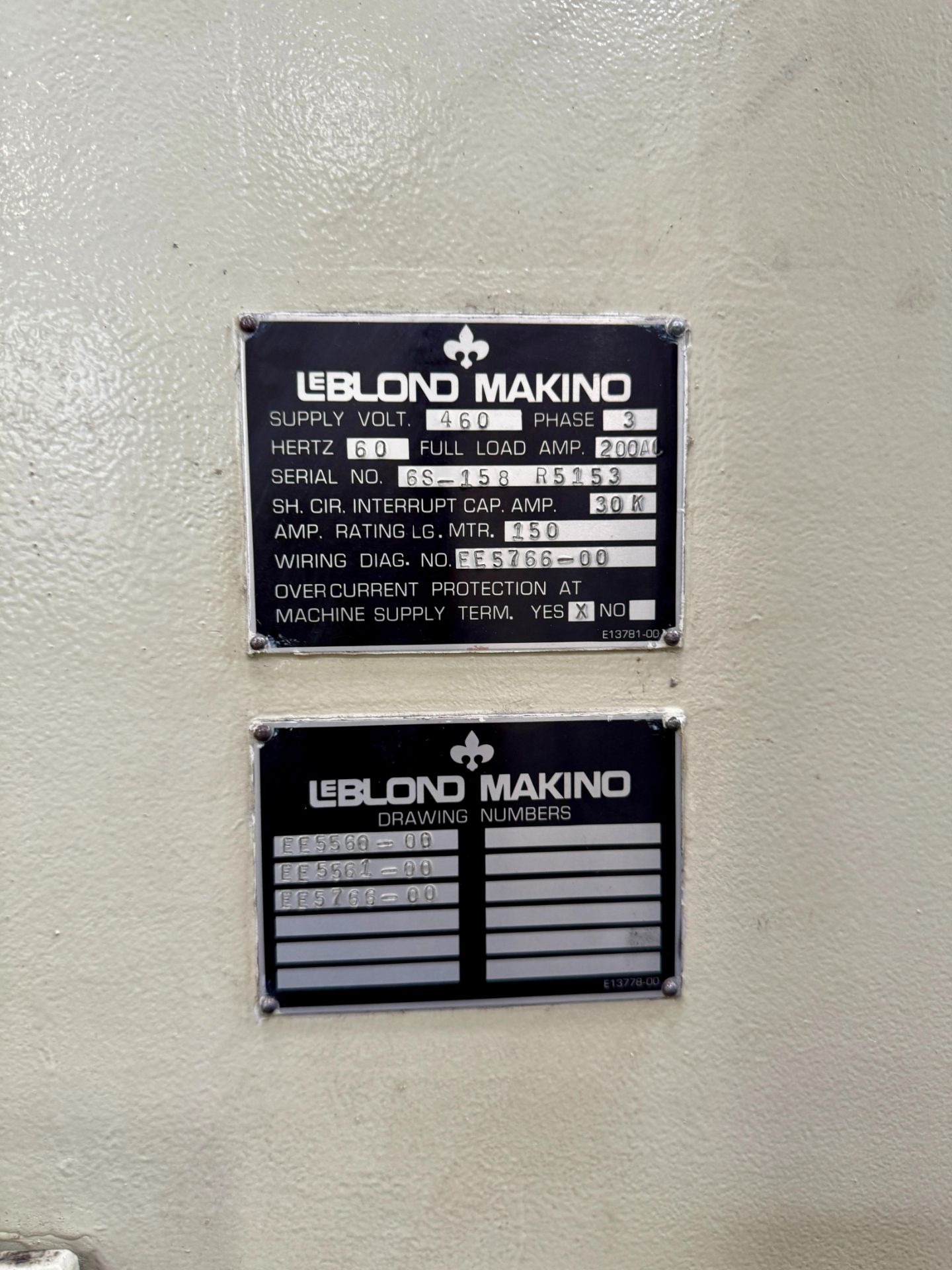 LEBLOND MAKINO BARON-60 TURNING CENTER, GE FANUC SERIES 21i-T CONTROL, 24" 3-JAW HYDRAULIC CHUCK, - Image 14 of 21