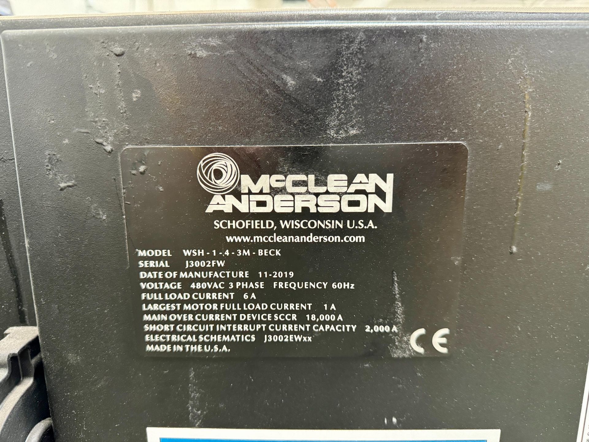 2019 MCCLEAN ANDERSON WSH-1-4-3M-BECK FILAMENT WINDER, SUPER HORNET, 3 METER, MULTI AXIS, OCELOT - Image 24 of 24