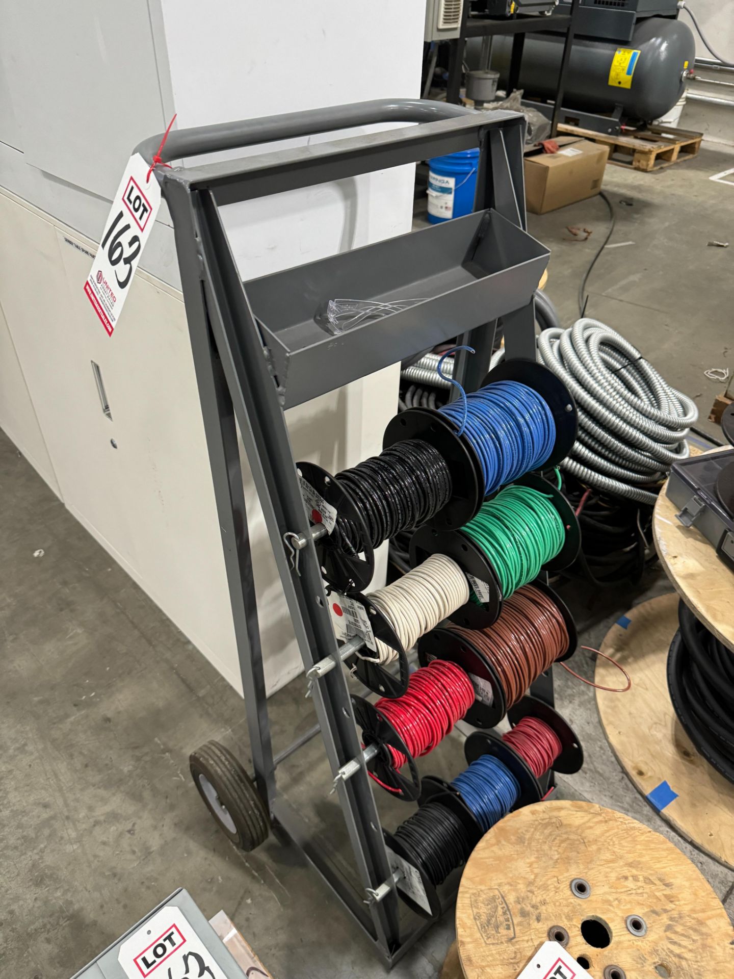 LOT - ELECTRICAL WIRE, WIRE CART, TRANSFORMER, ETC. - Image 4 of 7