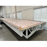 STEEL TOOL SURFACE/LAYUP TABLE, 50' X 12' CAPACITY, 3/4" PLATE, PORTABLE