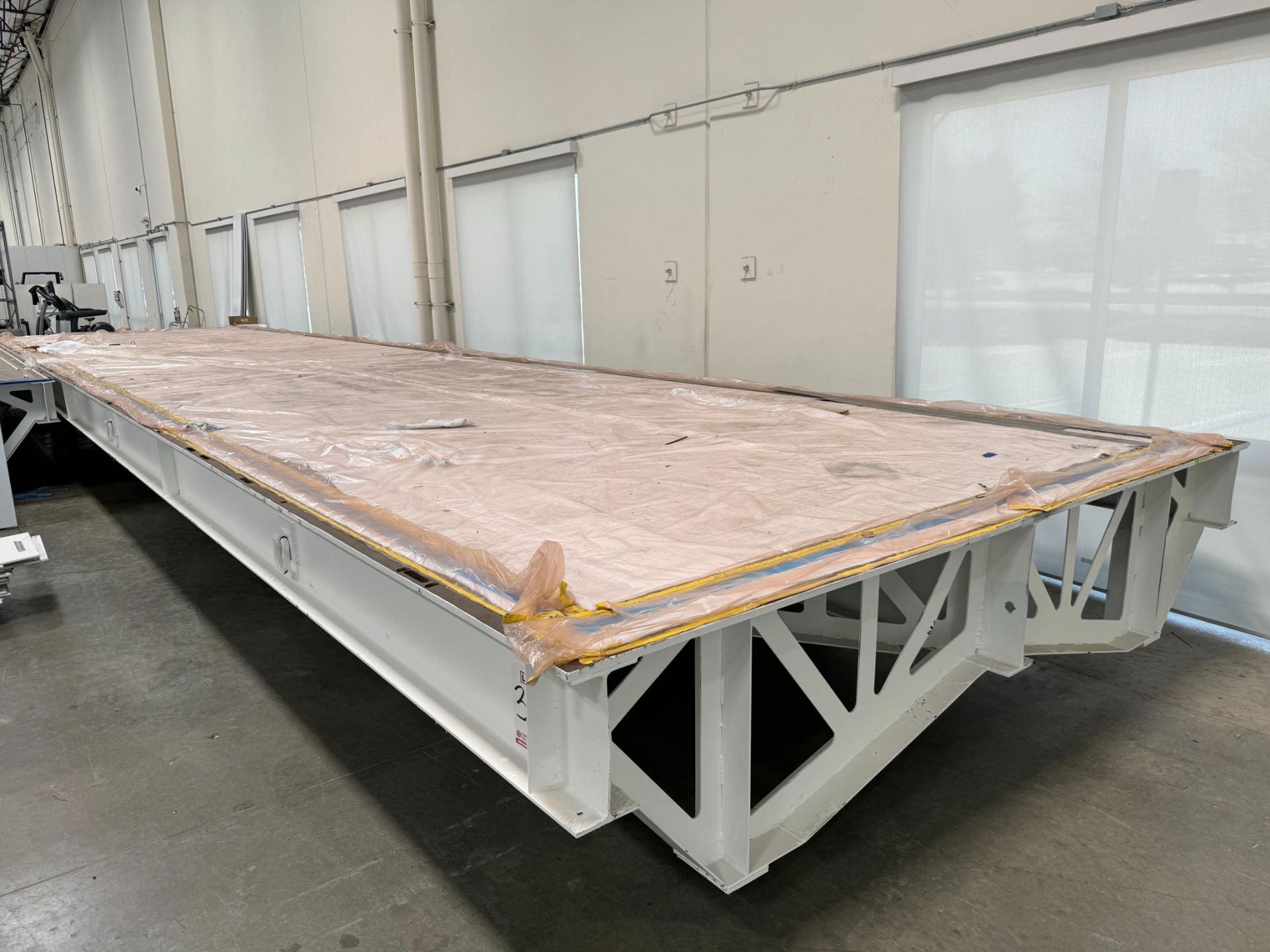 STEEL TOOL SURFACE/LAYUP TABLE, 50' X 12' CAPACITY, 3/4" PLATE, PORTABLE