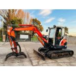 KUBOTA U50-3A EXCAVATOR C/W GRAPPLE GRAB