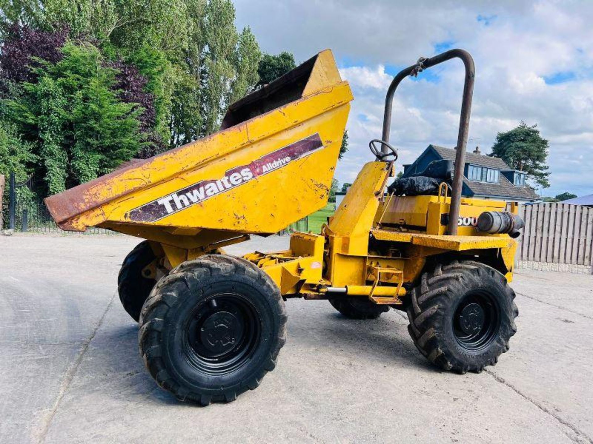 THWAITES ALLDRIVE 6000 4WD DUMPER C/W ROLE BAR & PERKINS ENGINE - Image 3 of 11