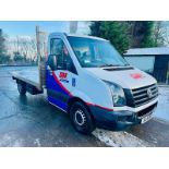 2015 VOLKSWAGEN CRAFTER FLAT BED PICK UP - STORAGE LOCKER - 224,499 MILES