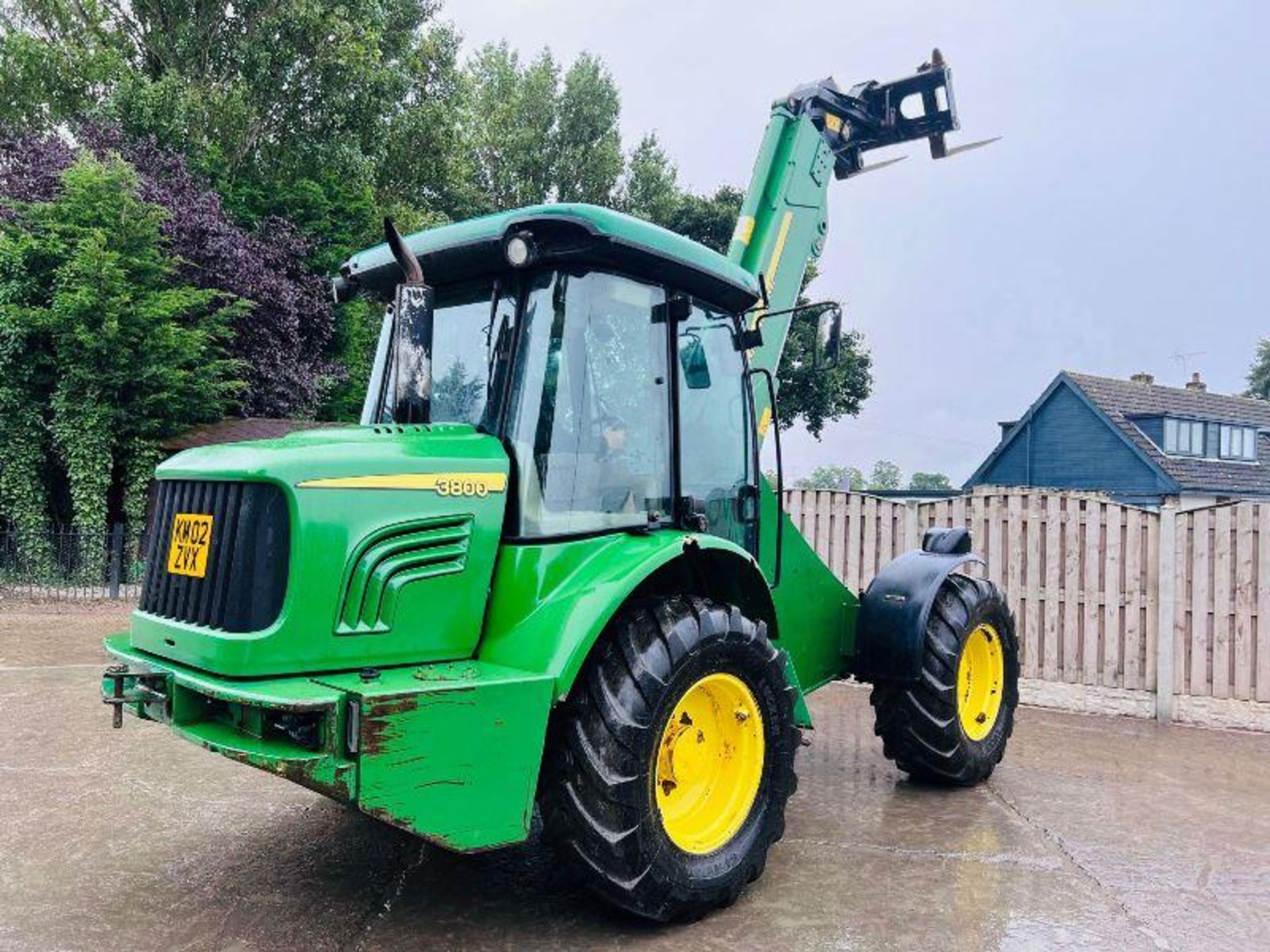 JOHN DEERE 3800 4WD TELEHANDLER C/W PIN & CONE HEAD STOCK - Image 3 of 15