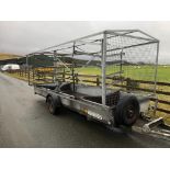 HAZLEWOOD SINGLE AXLE 1500KG COVERED TRAILER - EX WEST MIDLANDS POLICE