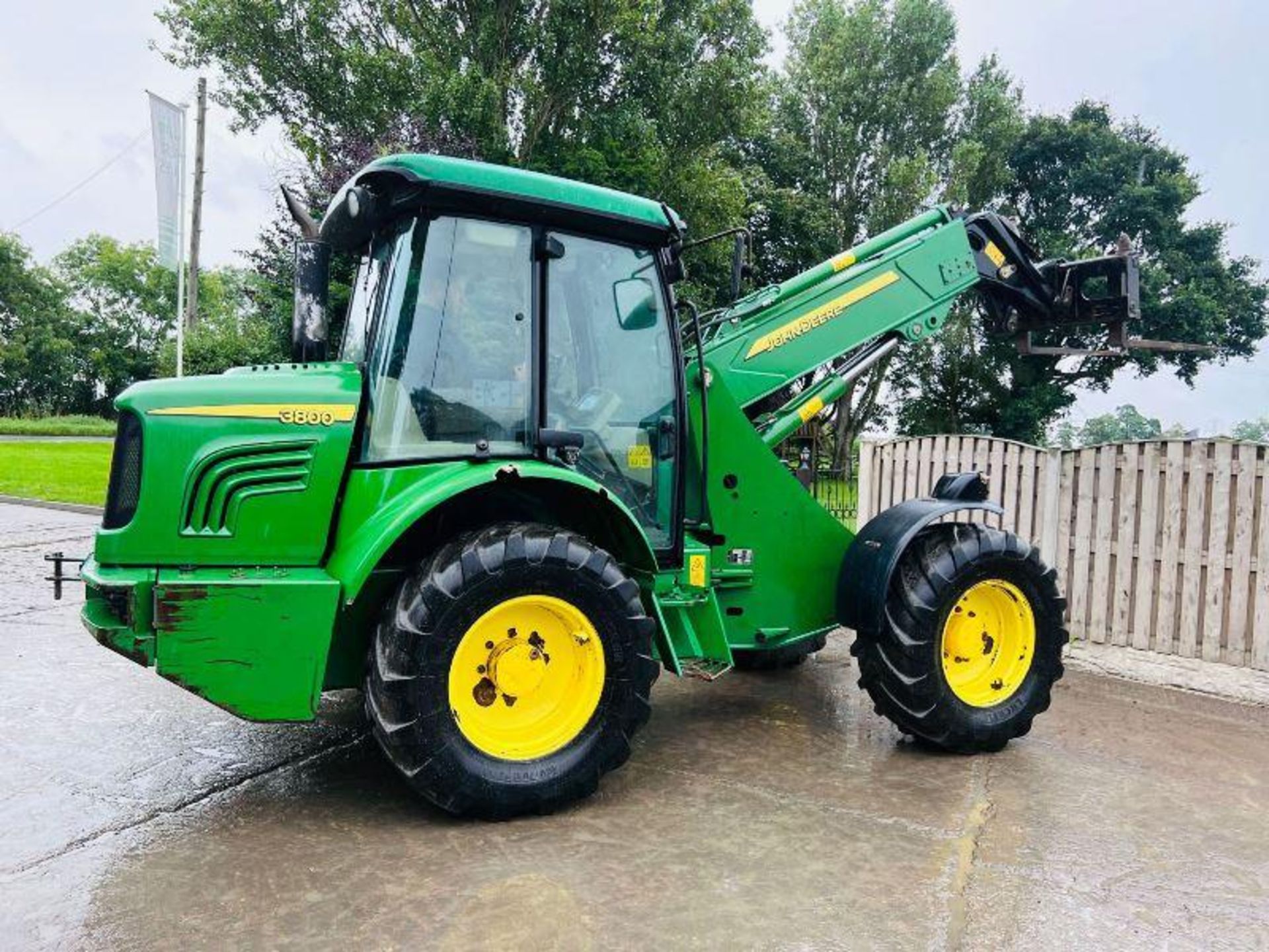 JOHN DEERE 3800 4WD TELEHANDLER C/W PIN & CONE HEAD STOCK - Image 9 of 15