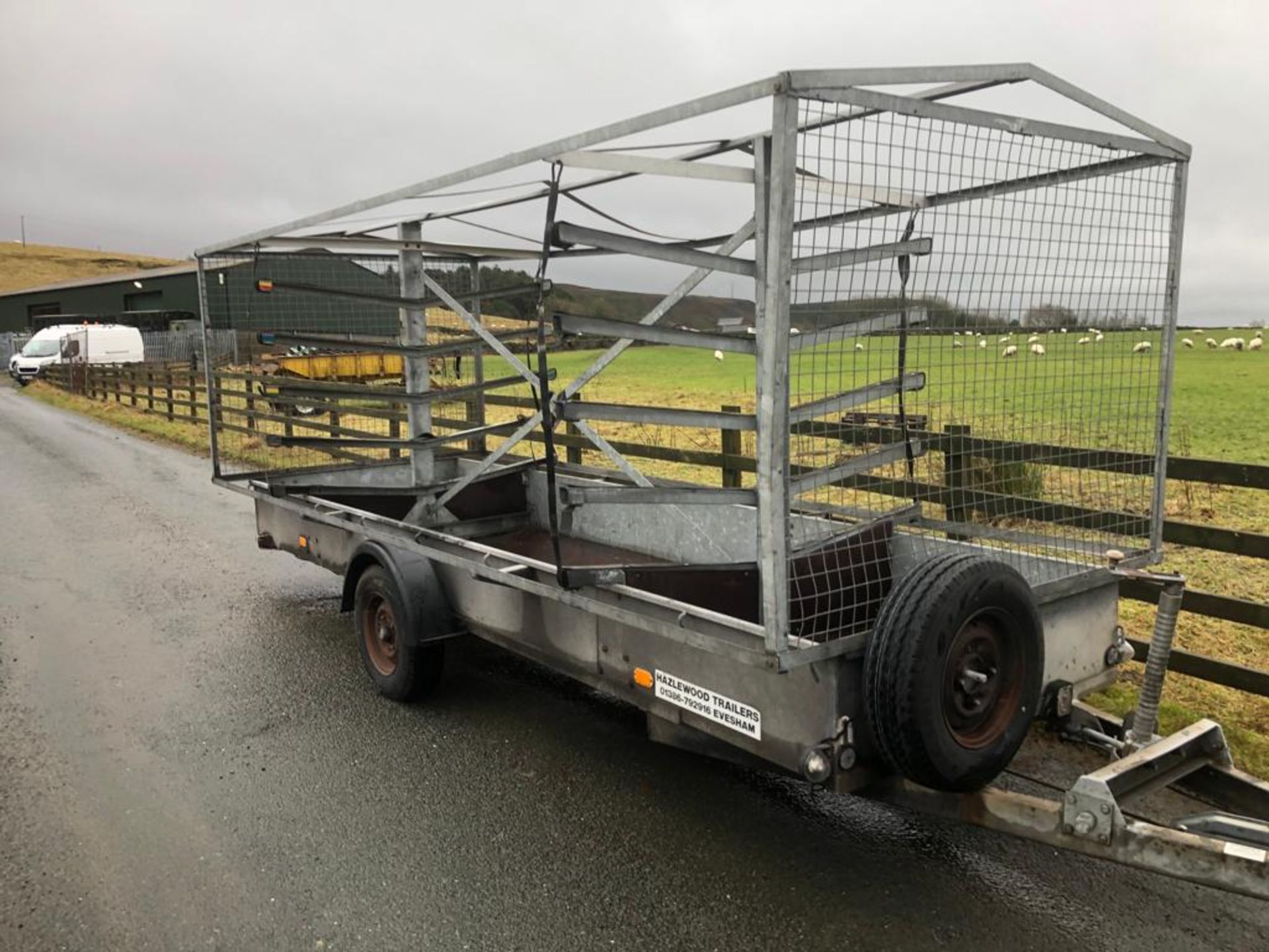 HAZLEWOOD SINGLE AXLE 1500KG COVERED TRAILER - EX WEST MIDLANDS POLICE