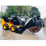 JCB 260 4WD SKIDSTEER *YEAR 2017, ONLY 182 HOURS * C/W WHEEL SAW