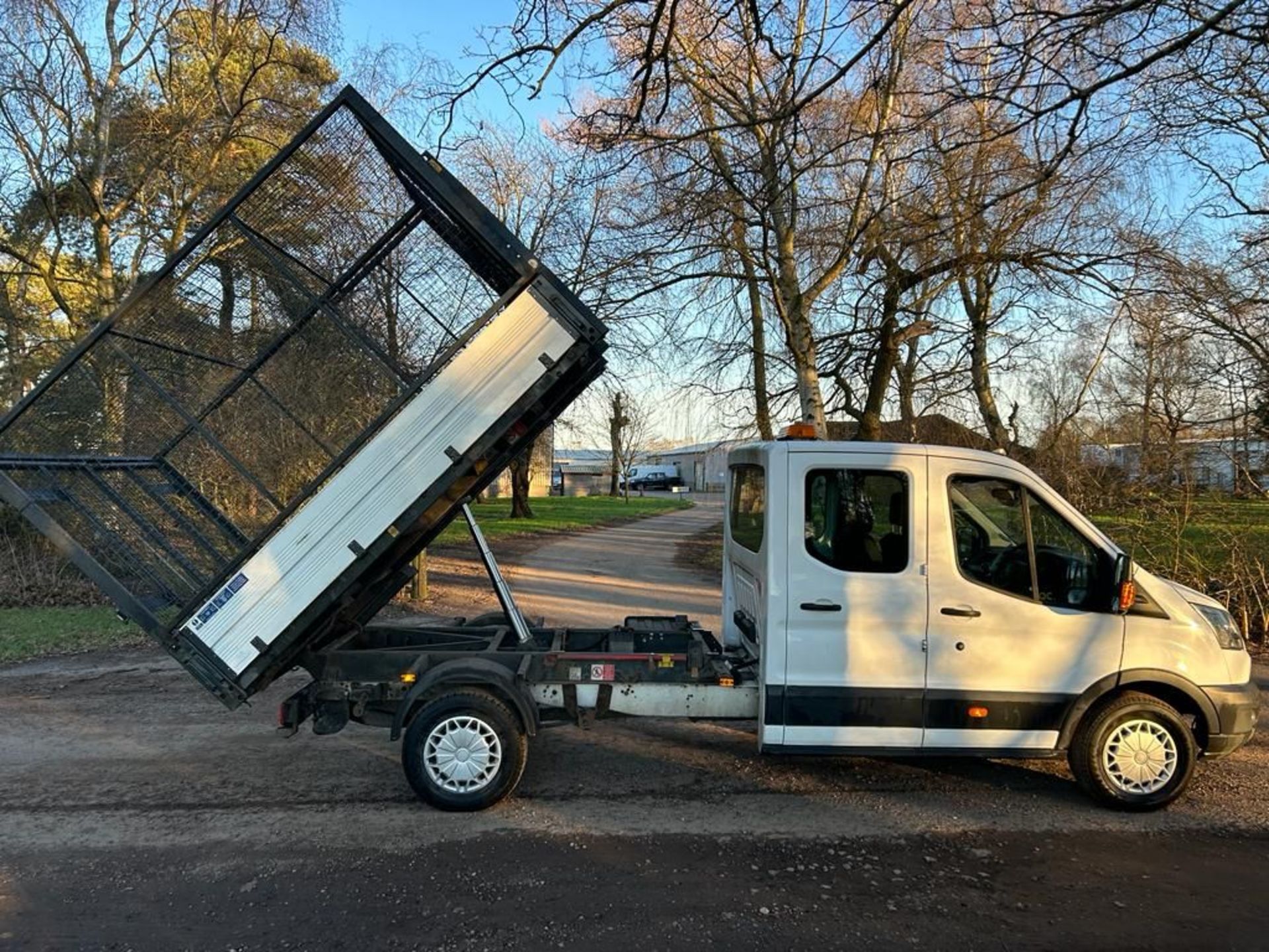 2017 17 FORD TRANSIT CREW CAB CAGED TIPPER - 66K MILES - 7 SEATS - EURO 6 - Bild 14 aus 15