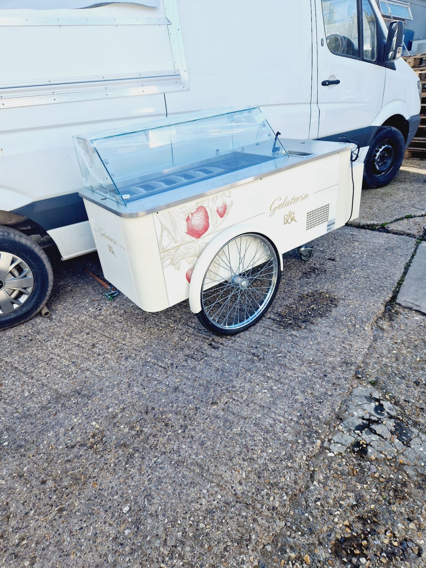 ICE CREAM CART FULLY WORKING - 13 AMP PLUG