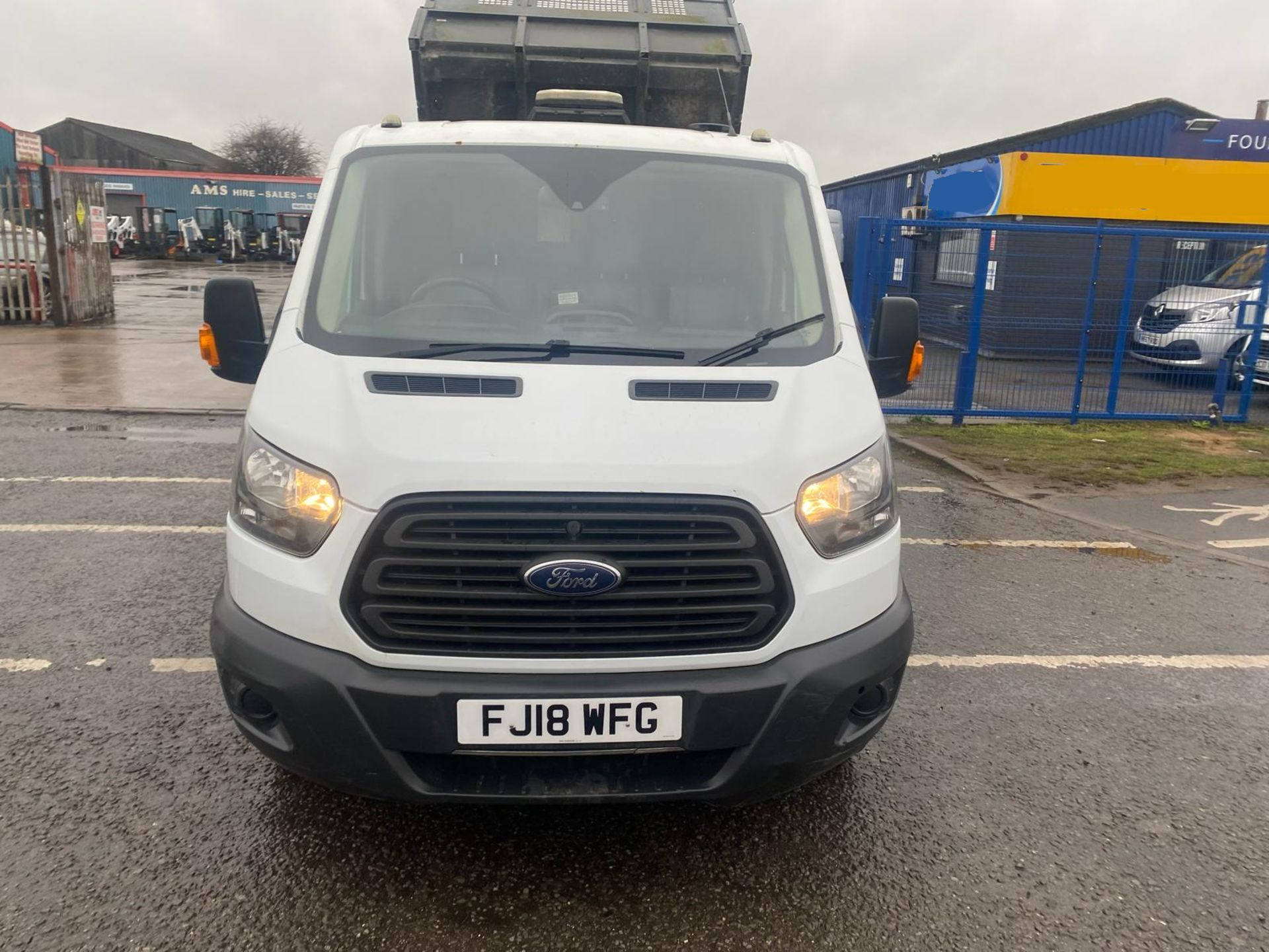 2018 18 FORD TRANSIT 470 TIPPER - 90K MILES - 4.7 TON GROSS - 3 SEATS - RARE TIPPER - TOWBAR - Image 7 of 15