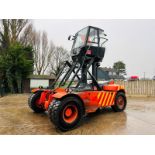 LINDE E80/4 CONTAINER HANDLER FORKLIFT C/W SPREADER BEEM 