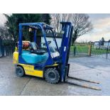 KOMATSU FG18HT-17 CONTAINER SPEC FORKLIFT C/W 3 STAGE MAST 