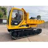 KOMATSU CD60R TRACKED DUMPER *360 DEGREE SLEW* C/W RUBBER BLOCK PAD TRACKS 