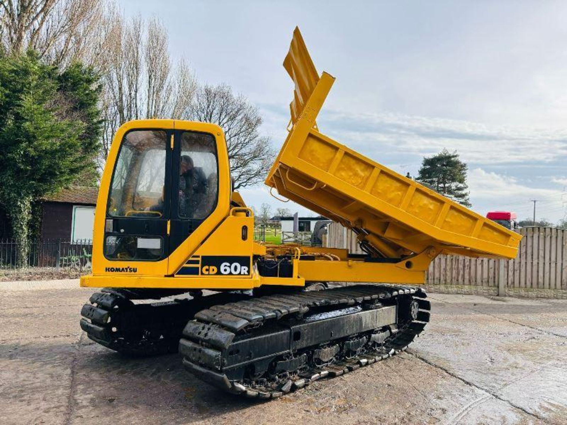 KOMATSU CD60R TRACKED DUMPER *360 DEGREE SLEW* C/W RUBBER BLOCK PAD TRACKS  - Image 14 of 16