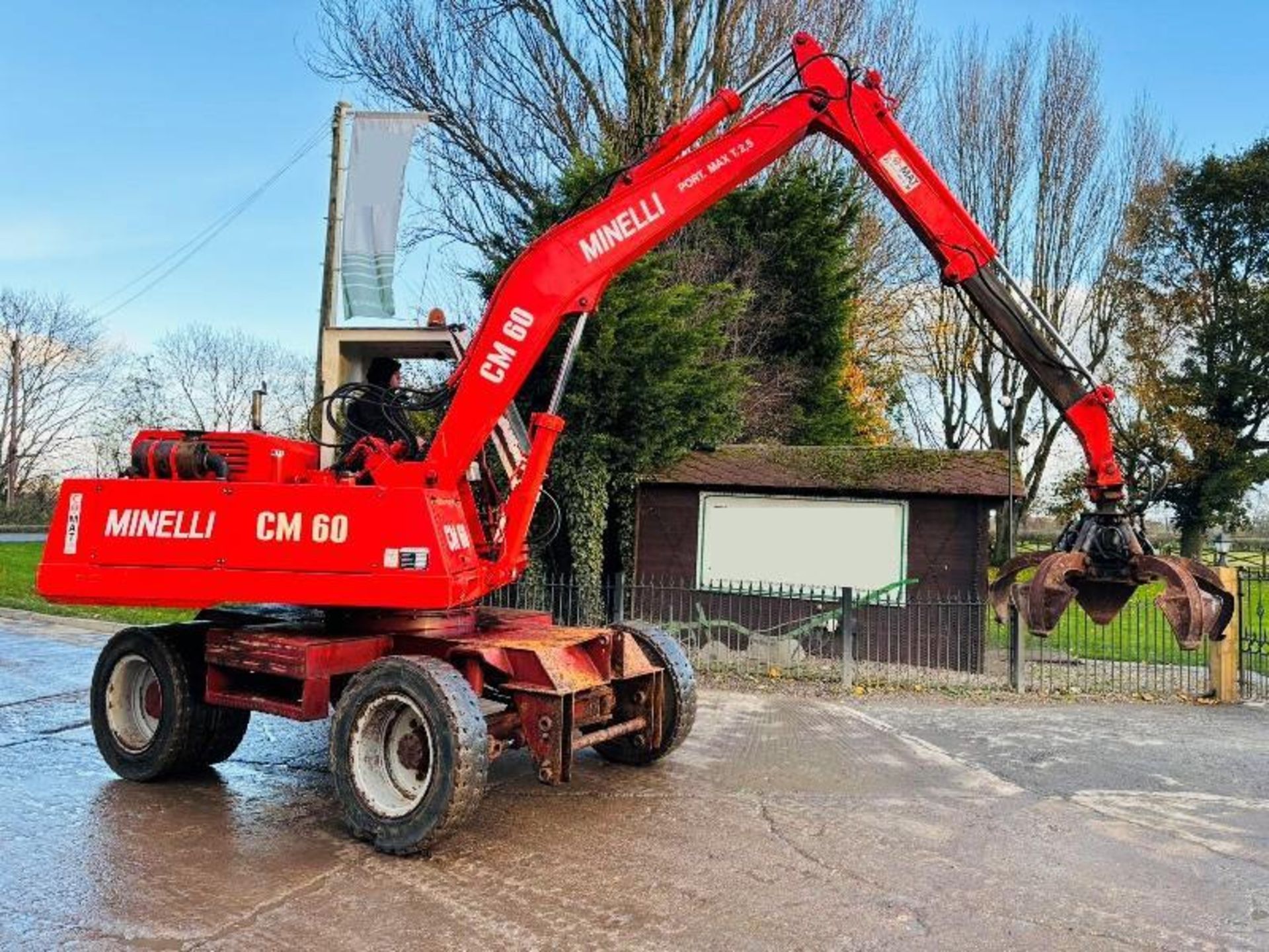 MINELLI CM60 WHEELED EXCAVATOR C/W 5 TINE SCRAP GRAB & TELESCOPIC BOOM - Bild 19 aus 19