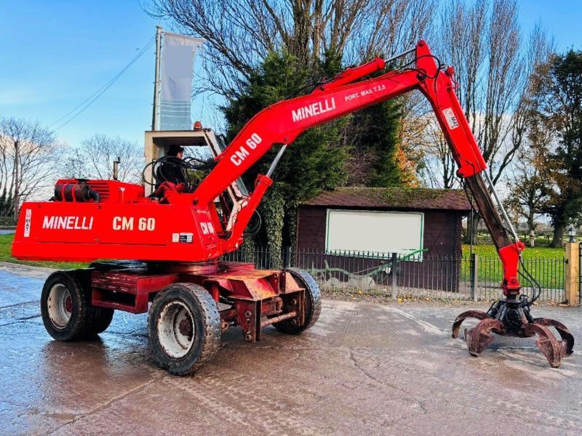 MINELLI CM60 WHEELED EXCAVATOR C/W 5 TINE SCRAP GRAB & TELESCOPIC BOOM - Bild 5 aus 19