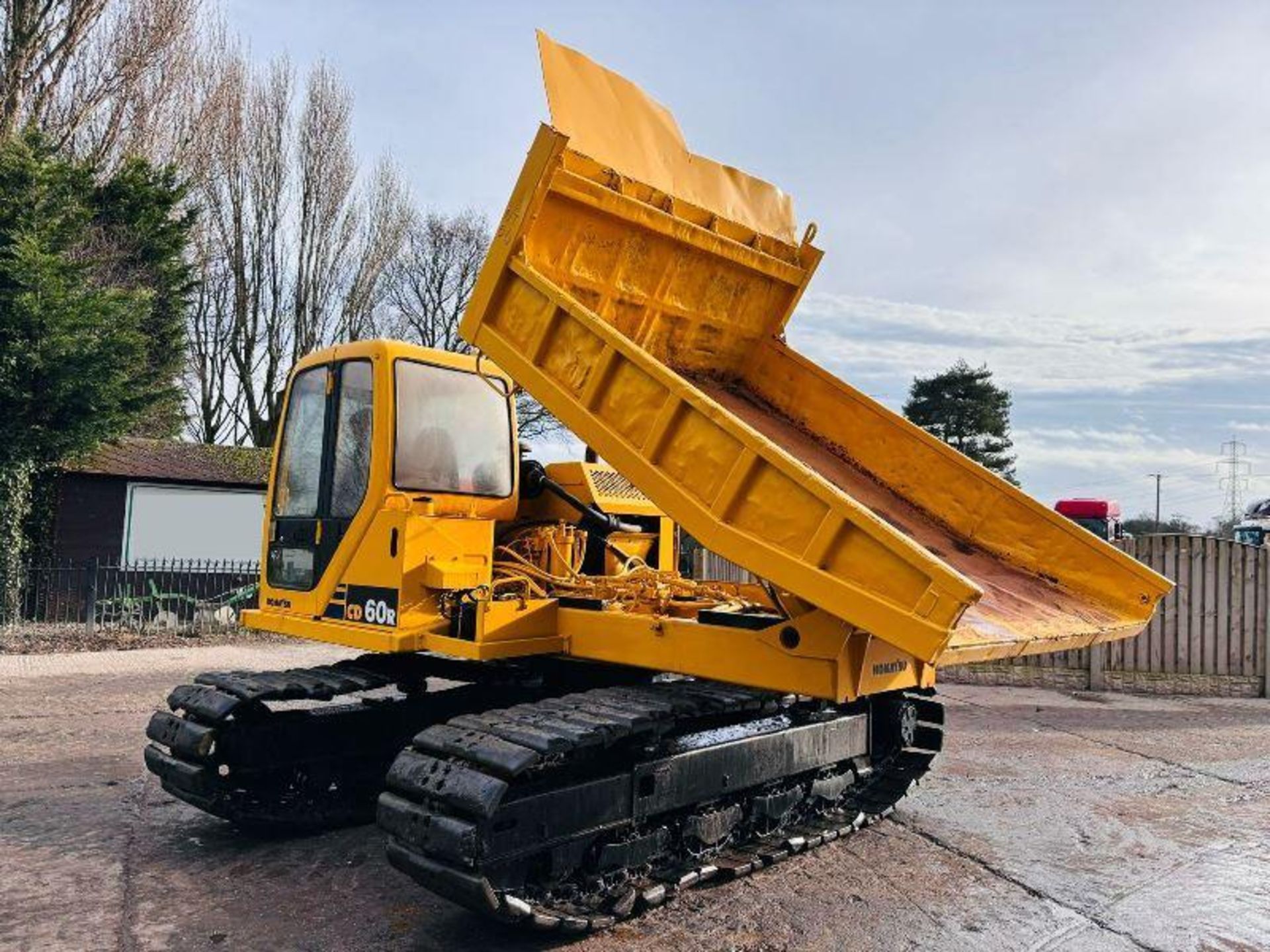 KOMATSU CD60R TRACKED DUMPER *360 DEGREE SLEW* C/W RUBBER BLOCK PAD TRACKS  - Image 13 of 16