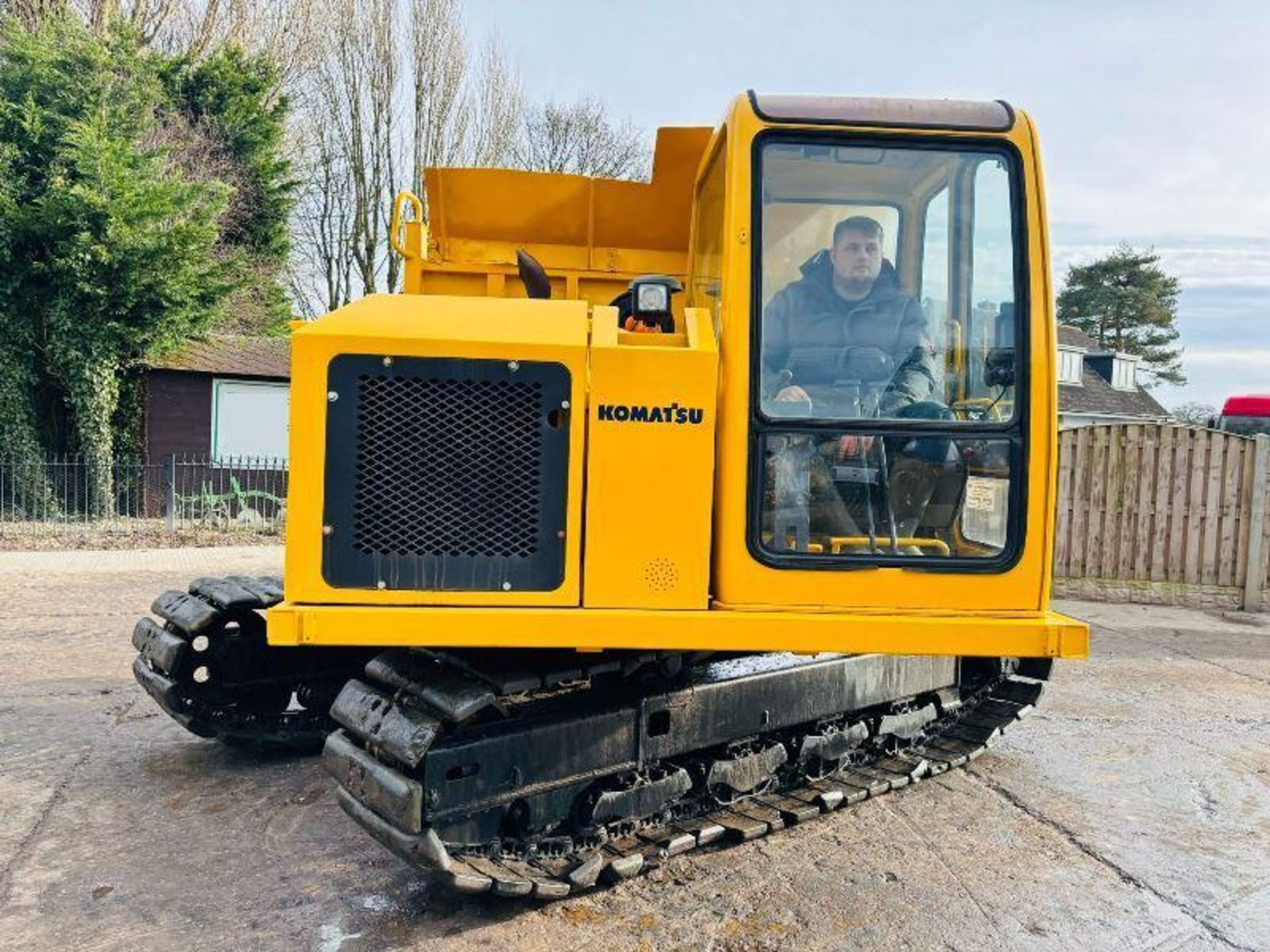 KOMATSU CD60R TRACKED DUMPER *360 DEGREE SLEW* C/W RUBBER BLOCK PAD TRACKS  - Image 5 of 16