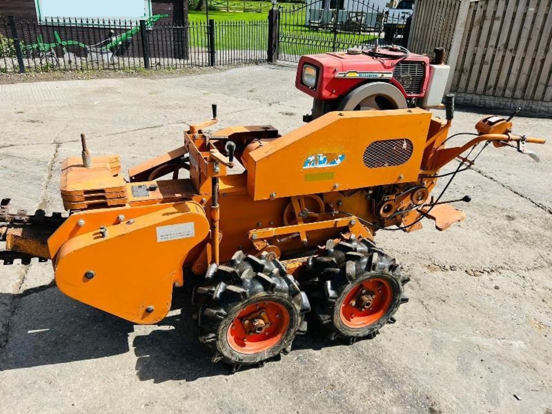 KAWABE TFC250WL DIESEL PEDESTRIAN WALK BEHIND TRENCHER - Image 2 of 11