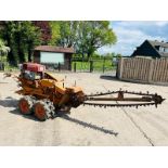 KAWABE TFC250WL DIESEL PEDESTRIAN WALK BEHIND TRENCHER