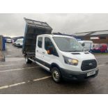 2018 18 FORD TRANSIT 470 TIPPER - 90K MILES - 4.7 TON GROSS - 3 SEATS - RARE TIPPER - TOWBAR.