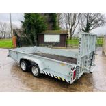 BRIAN JAMES TWIN AXLE CARGO SHIFTER TRAILER C/W DROP DOWN LOADING RAMP