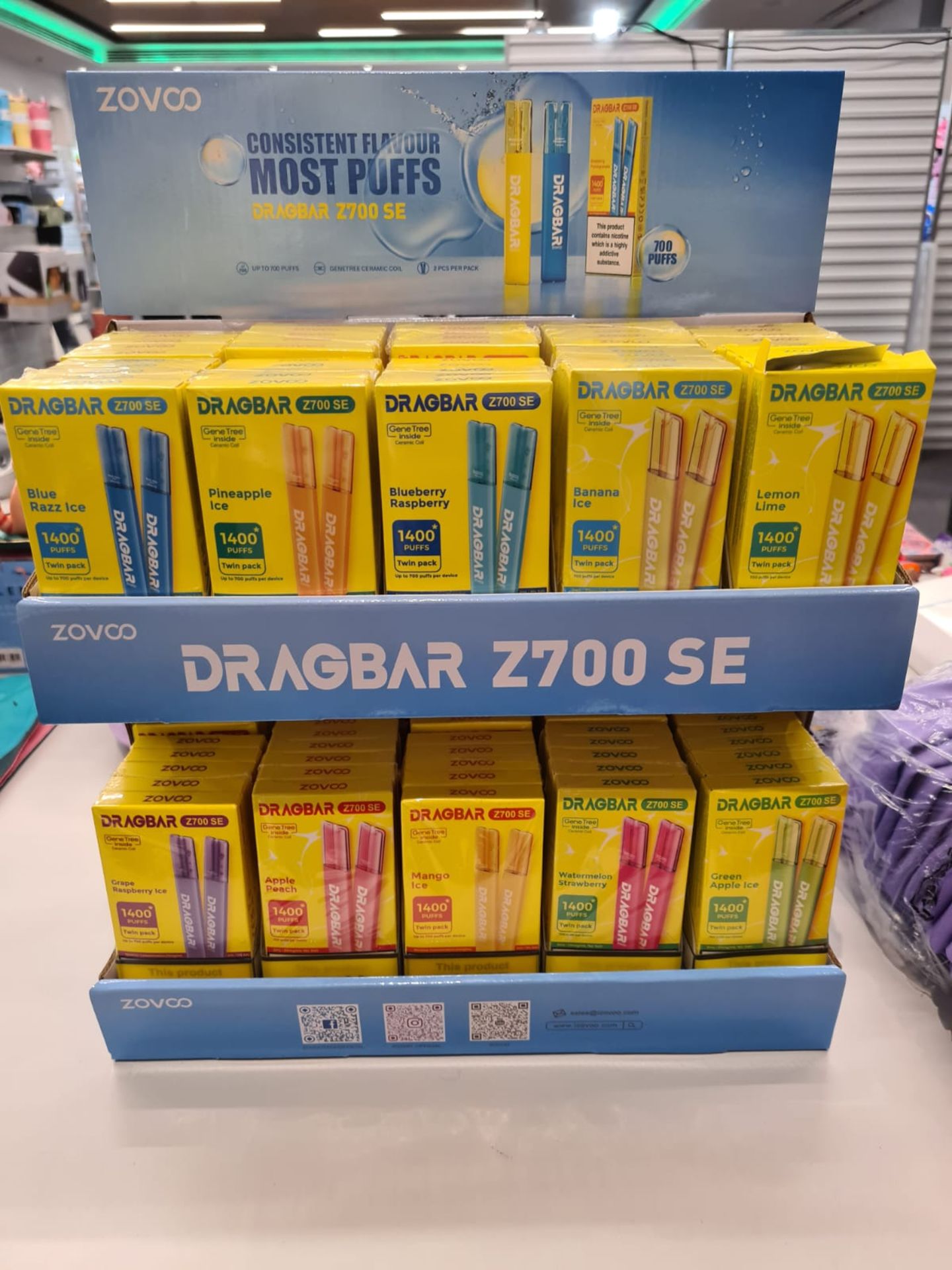 1000 x BRAND NEW DRAGBAR Z700 SE DISPOSABLE VAPES (500 PACKS) - 10 FLAVOURS INCLUDED