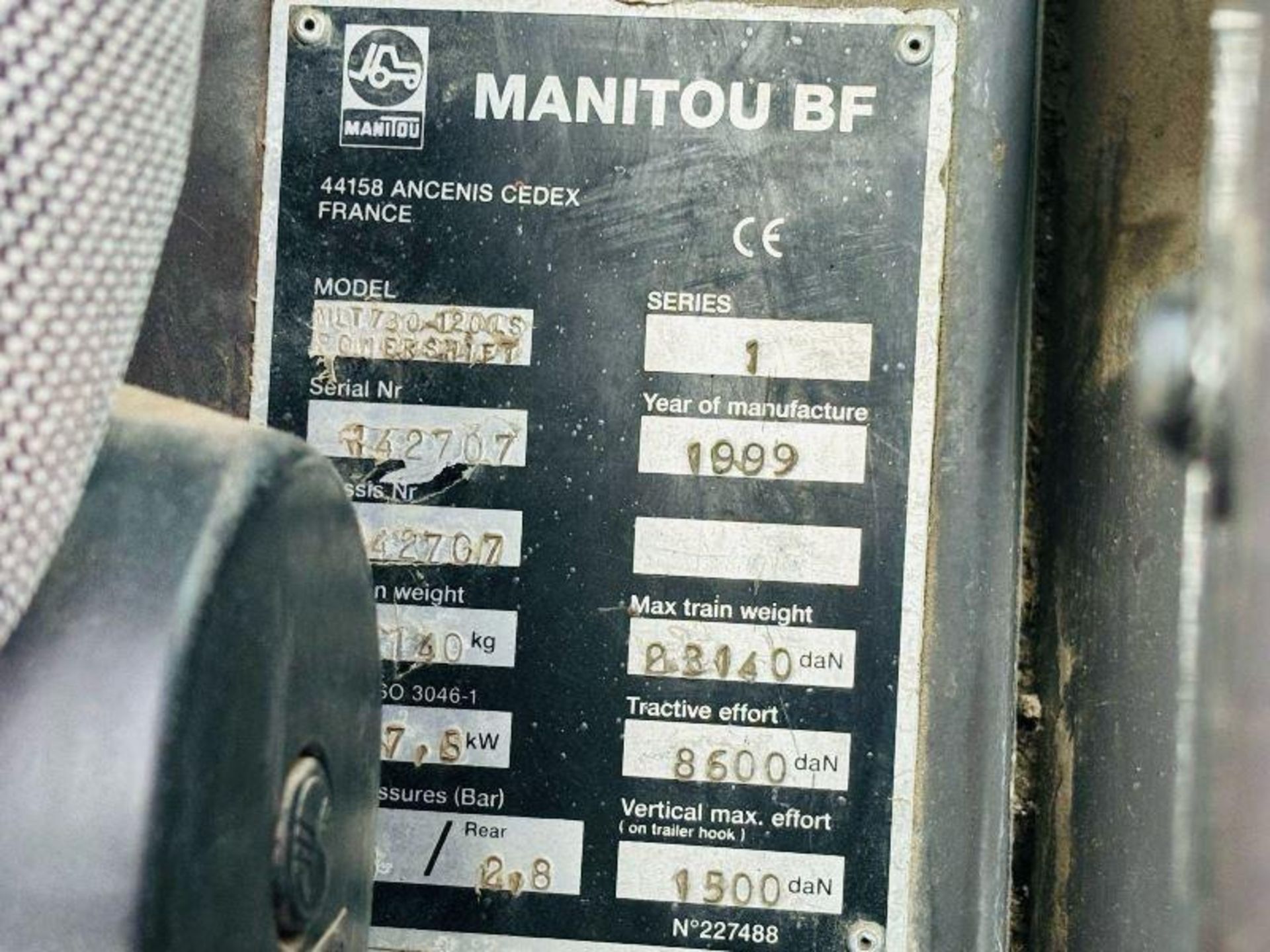 MANITOU MLT730-120 4WD TELEHANDLER *AG-SPEC, 6308 HOURS* C/W PUH  - Bild 5 aus 18