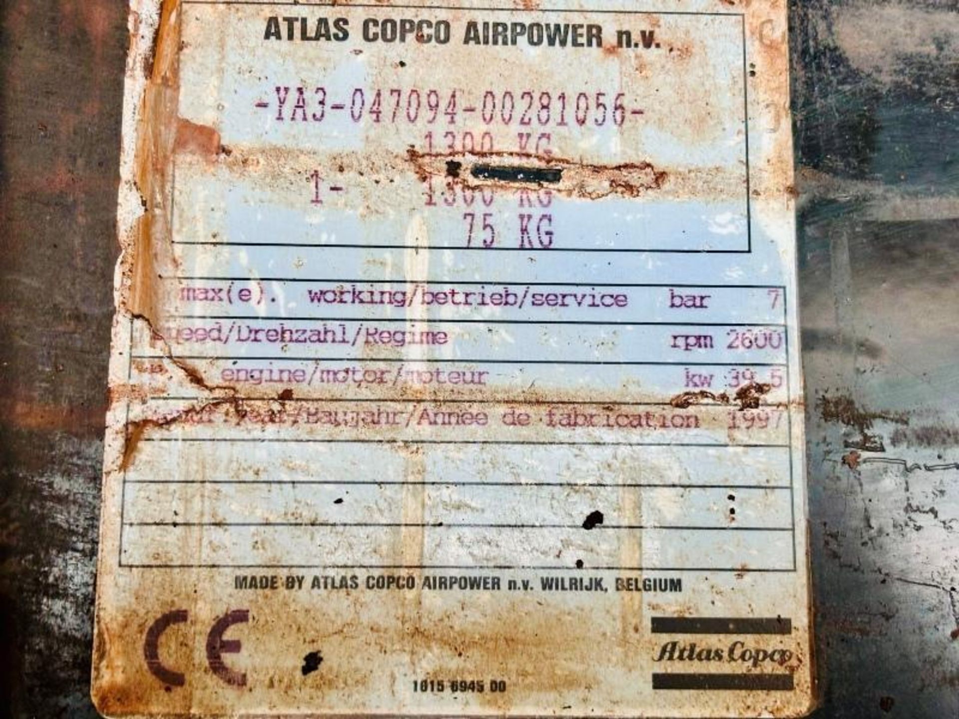 ATLAS COPCO XAS 90 TOWABLE COMPRESSOR C/W DEUTZ ENGINE  - Bild 12 aus 16