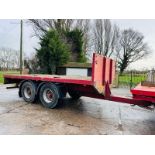 ABEL DEMOUNTABLE TWIN AXLE DRAG TRAILER ON AIR