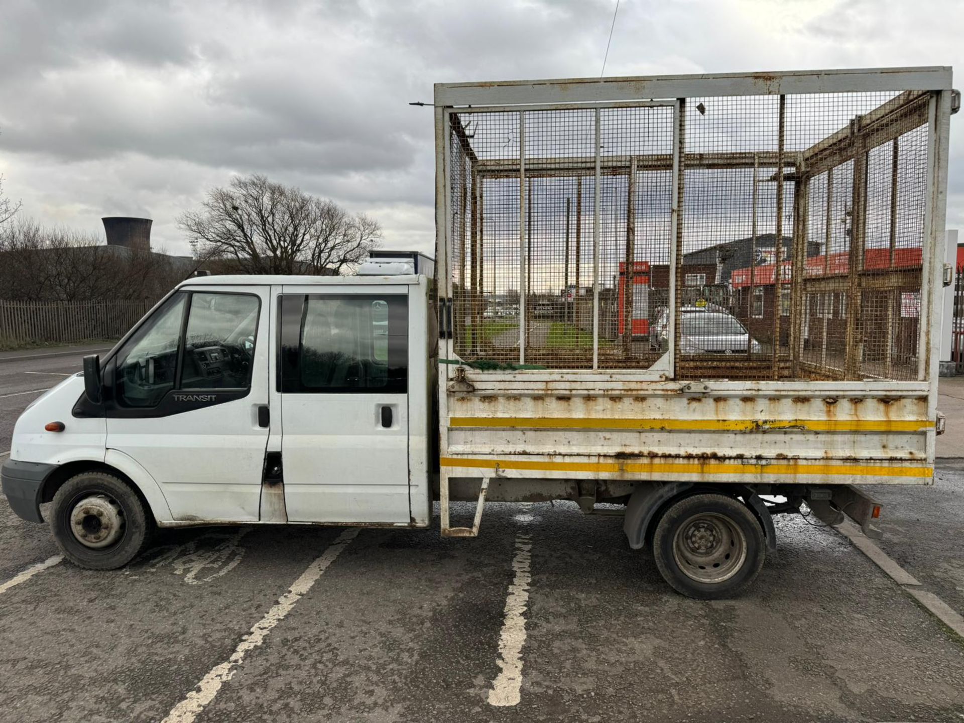 2011 11 FORD TRANSIT CREW CAB CAGED TIPPER - 204K MILES  - Bild 3 aus 9